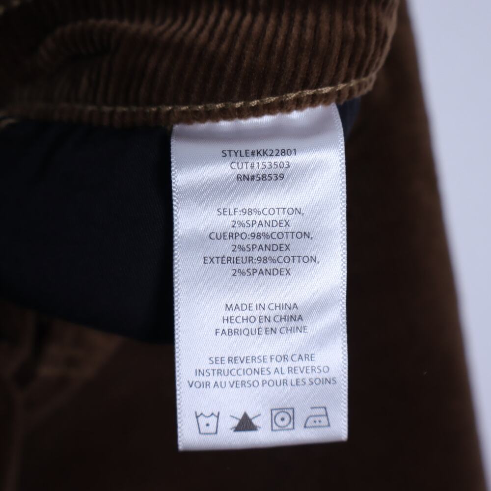 Kut from the Kloth Corduroy Button Front Skirt Brown Knee Length Women's 0 - Picture 8 of 9